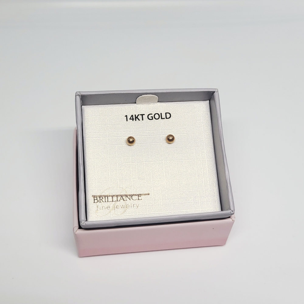 14KT Gold Stud Earrings